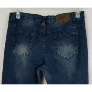 6.8 For True Prosperity Distressed Whiskered Straight Leg Jeans Size 12 30x29